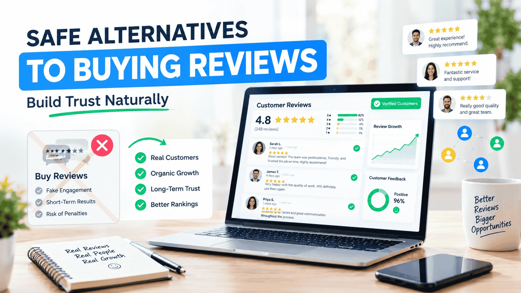 Explore effective, compliant, and safe alternatives to buying Google reviews