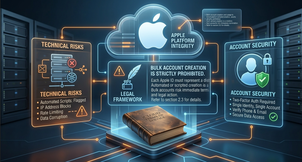 Are Bulk iCloud Accounts Legal? Terms of Service Explain